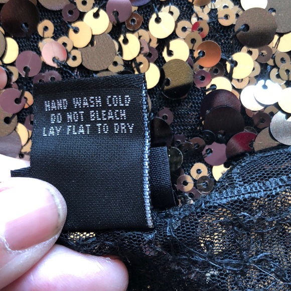 Cejon black and gold sequin scarf - Picture 5 of 5